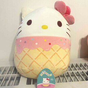 Squishmallows Ice Cream Hello Kitty 12" Plush Toy
